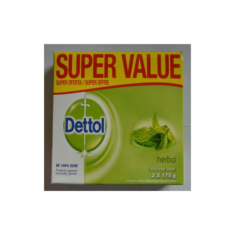 RK DETTOL SABONETE PACK 2X175GR HERBAL (