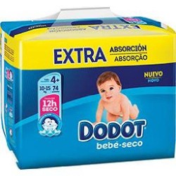 DODOT FRALDAS DESCART. T4 10-15KG  74UN