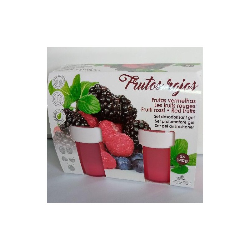 AR AMBIENTADOR GEL 140GR X2 F.VERMELHOS 