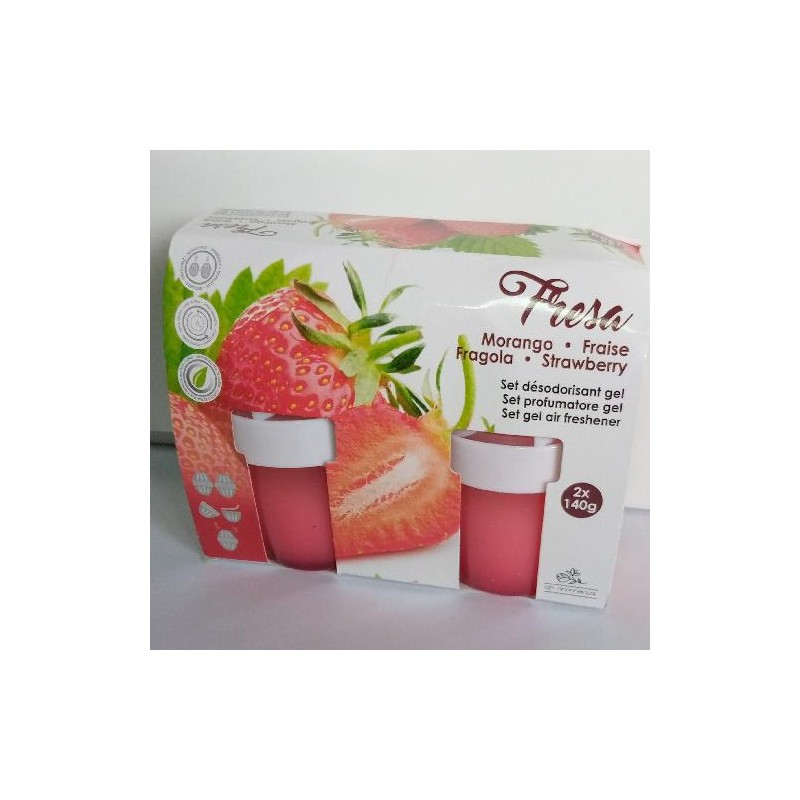 AR AMBIENTADOR GEL 140GR X2 MORANGO (24)